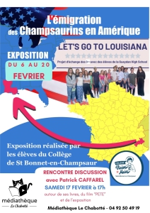 Exposition sur l'émigration des Champsaurins